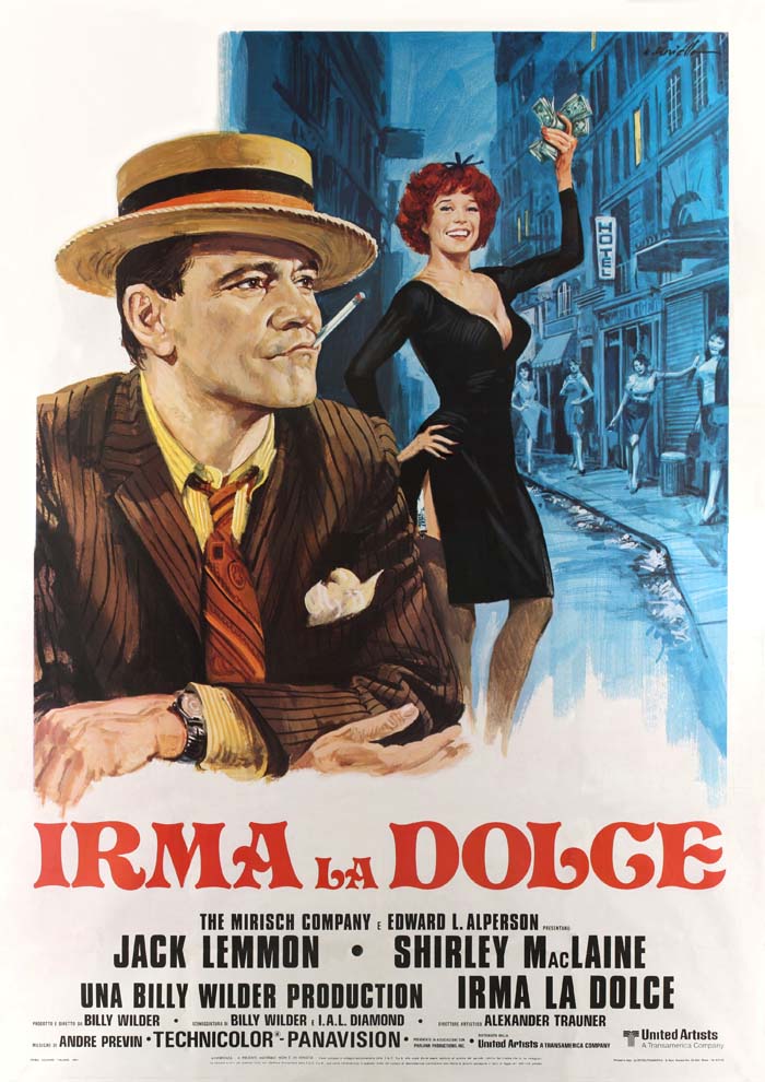 Irma la Douce (1963) vintage movie poster